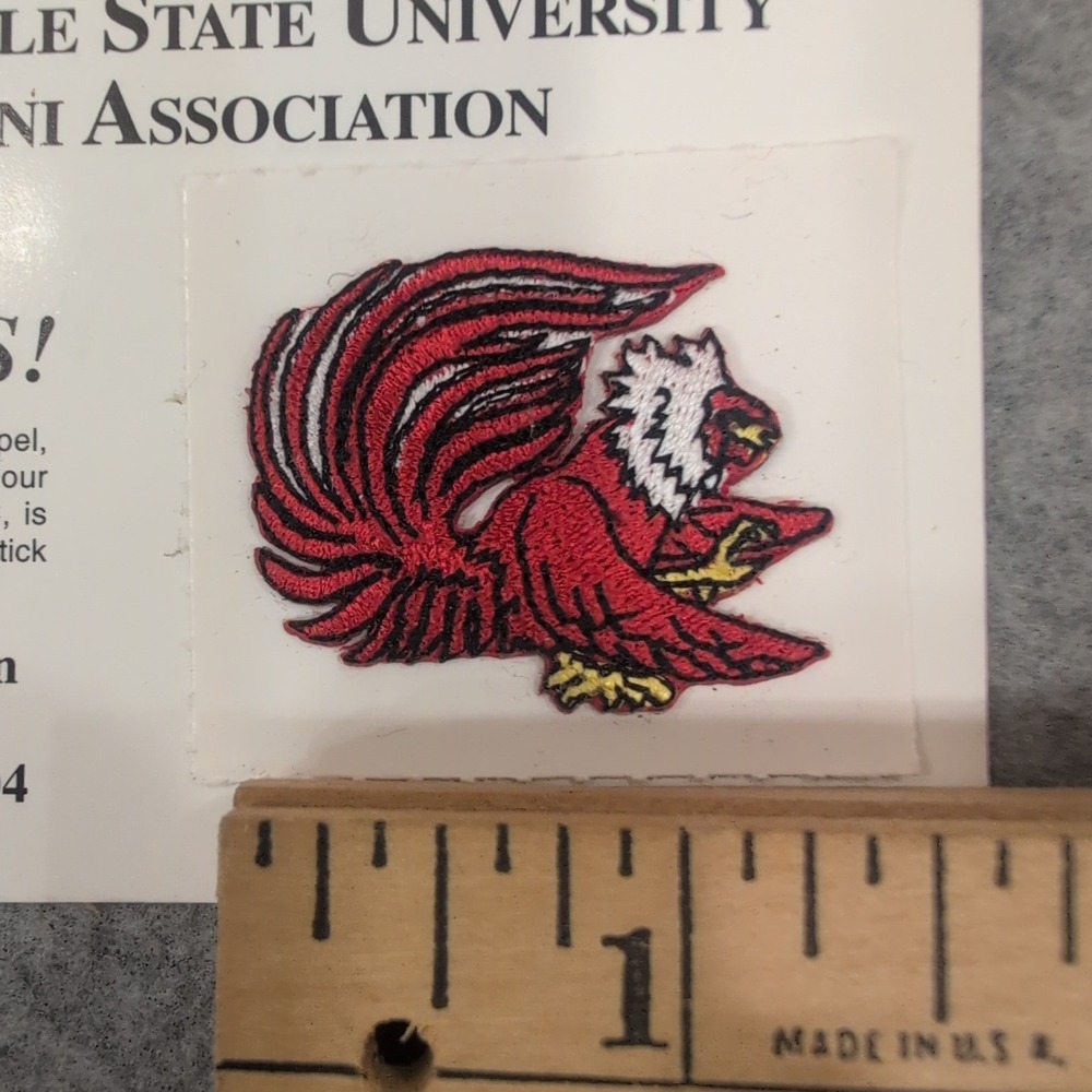 Jacksonville State University JSU Gamecocks Embroidered Mascot Stick-On Patch - Picture 3 of 3